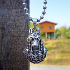 ANUBIS Pendant 925 Sterling Silver Egyptian God Necklace picture