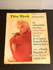 Marilyn Monroe This Week Magazine: 1960.  picture
