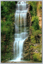 Freeport Illinois Beautiful Krape Park Waterfalls Postcard picture