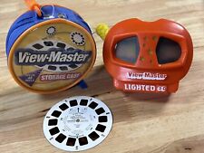 Vintage 1991 View-Master Yellow Handle Lighted 3D Viewer Tyco With Reels picture