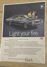 Vintage 1970 Buick GS 455 Car Print Ad Man Cave Wall Art picture