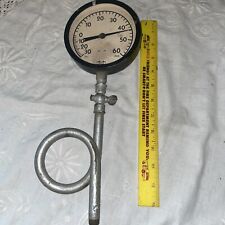 Vtg Marshalltown Iowa MFG. CO. Vac  Press Gauge Untested No Glass With Tubing picture