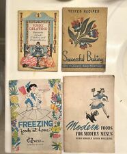 Vintage Lot Of 4 Paperback Recipe Books 1940’s/50’s picture