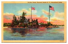 Vintage Zavikon Island, Landscape, Thousand Islands, NY Postcard picture