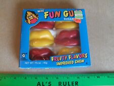 Vintage Unopened Box Glenn Candies Wax Fun Gum Sugar Lips Fruity Flavors - USA picture