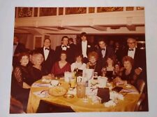 VTG 1970s Found Photograph Original Photo Wedding Family Bride Groom Wigs Food picture