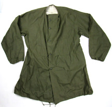 Vtg NOS 1962 US Military Coat Green Vesicant Gas Protective Fishtail Sz Small picture