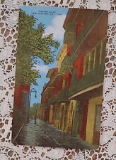 Vintage Linen Postcard Pirates Alley New Orleans LA Louisiana USA Very Nice picture