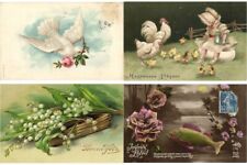 FANTASY GREETINGS MOSTLY FLOWERS 1200 Old Postcards Mostly pre-1950 (L6666) picture