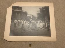 PENNY FARTHING HIGH WHEEL BICYCLE Parade Antique Photo Photograph Picture & Pin picture
