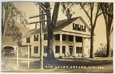 Elm House. Orford New Hampshire Real Photo Postcard. RPPC. NH picture