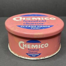 Vintage 1950s Chemico Household Empty Tin Can Container Metal Made In England picture