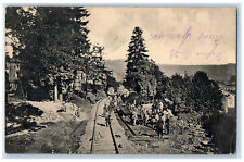 1912 Scene of Railroad Troops At Work Germany Antique Posted Postcard picture