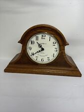 Vintage Howard Miller 70th Anniv Wooden Dual Chime Mantle Clock #630-120 picture