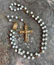 † BEAUTIFUL LENOX PORCELAIN WATER FROM LOURDES ROSARY 25