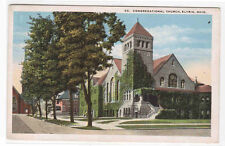 Congregational Church Elyria Ohio 1918 postcard picture