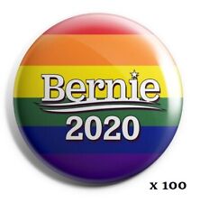 Bernie Sanders 2020 - Rainbow / Pride Button - Wholesale Lot of 100 picture