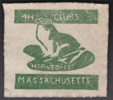 4-H Clubs of Massachusetts Hop-to-It frog-motif felt patch ca 1950s picture