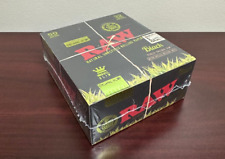 RAW Organic Black King Size Slim Rolling Papers 50ct -FULL BOX picture
