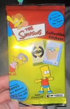 The Simpsons 2000 Artbox Collectible Stickers Sealed Packs Lot Of 10 picture