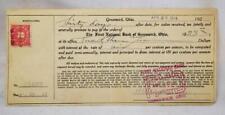 1924 First National Bank of Greenwich Ohio Receipt picture