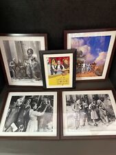 4 8x10 Photo Framed Scenes from The Wizard of Oz & Framed Card Lot Of 5 picture