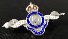 RAOB STERLING SILVER & ENAMEL KING GEORGE V & QUEEN MARY SILVER JUBILEE BADGE picture