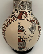 Mata Ortiz Pottery Storyteller Olla Native American Mexican Art Blanca Quezada picture