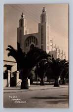 Casablanca Cathedral RPPC Antique Morocco Interesting Architecture Photo ~1950s picture