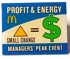 McDonald's Profit & Energy Manager's Peak Event Lapel Pin (071023) picture