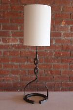 1950s French Iron Jacques Adnet Style Lamp picture
