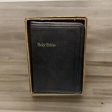 Vintage 1953 Self-Pronouncing National Bible Press USA KJV Holy Bible W/ Case picture
