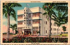 Postcard Colony Hotel On The Beach Miami Beach Floridda [bh] picture