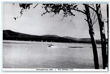 c1950's Merrymeeting Lake Boat New Durham New Hampshire NH RPPC Photo Postcard picture