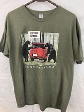 Genoa, Nevada Mens Tshirt XL Olive picture