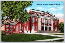 Municipal Building Sherman Texas Posted 1940 Postcard picture