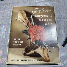 Vintage 1952 Flower Arrangement Calendar-Day By Day Engagements - B516-3 picture