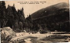 Mountain Range Road from Millinocket to Greenville Maine Divided Postcard 1910 picture