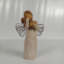 Willow Tree Angel of Friendship Holding Puppy Figurine Susan Lordi Demdaco Vtg picture