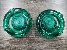 Vintage Emerald Green Glass Cigar/Ashtray/Trinket Dish picture