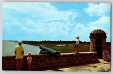 Postcard St. Augustine Florida Fort Matanzas National Monument Posted 1963 picture