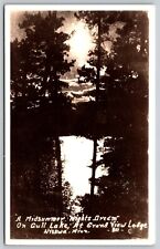 Postcard A Midsummer Nights Dream on Gull Lake Grand View Lodge Nisswa RPPC V190 picture