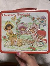 Vintage 1981 ALADDIN American Greetings STRAWBERRY SHORTCAKE Metal Lunch Box picture
