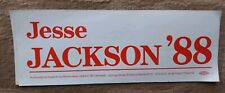 1988 Jesse Jackson '88 For President Bumper Sticker Unused picture