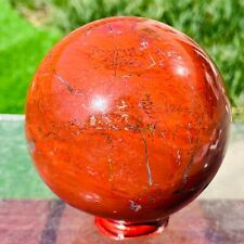 856g Natural Red Ocean Jasper Quartz Crystal Ball Sphere Specimen Healing picture