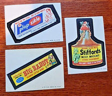 1973 Topps Original Wacky Packages 5th Series Big Baddy -Plopsikle-Stiffords picture