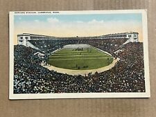 Postcard Cambridge MA Massachusetts Harvard Campus Football Stadium Vintage PC picture