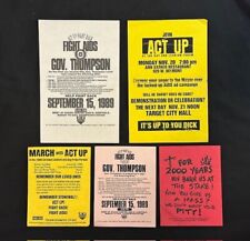 ACT-UP Chicago AIDS and Gay Political Action Flyers 1989 picture
