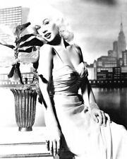 Mamie Van Doren glamour pose in low cut dress 8x10 inch photo picture