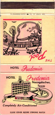 Nacogdoches Texas Hotel Fredonia The Pool Vintage Matchbook Cover picture